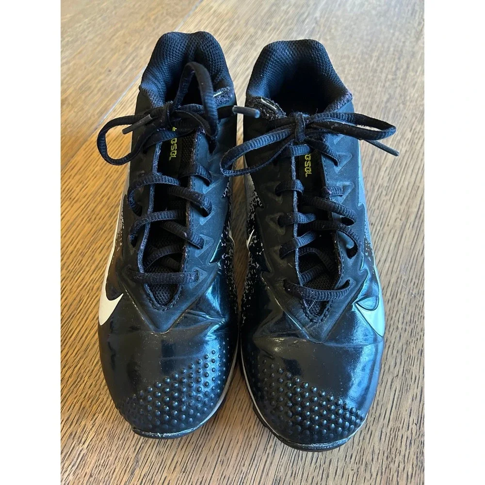 Nike Vapor Youth Cleats‎ – Size 5.5 – Black, Gray & Lime Green